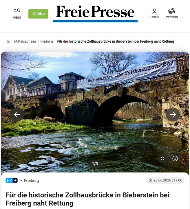 Freie Presse berichtet über unseren Meilenstein